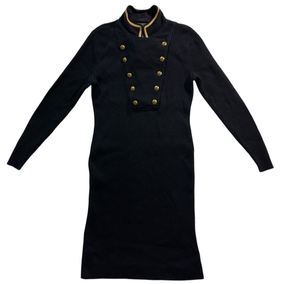 Ralph Lauren Black Cotton Dress - Picture 1 of 9